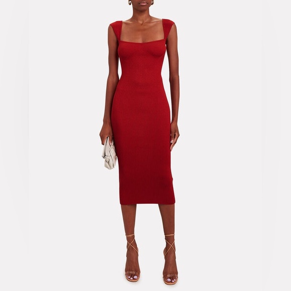 Intermix Goldie Ribbed Knit Dress - Picture 3 of 9